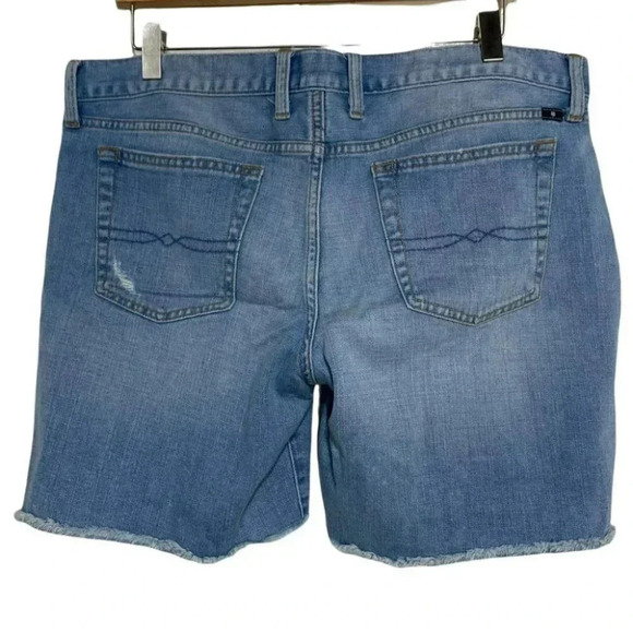 Lucky‎ Brand Laguna 10 blue distressed jean shorts festival casual - Picture 3 of 5